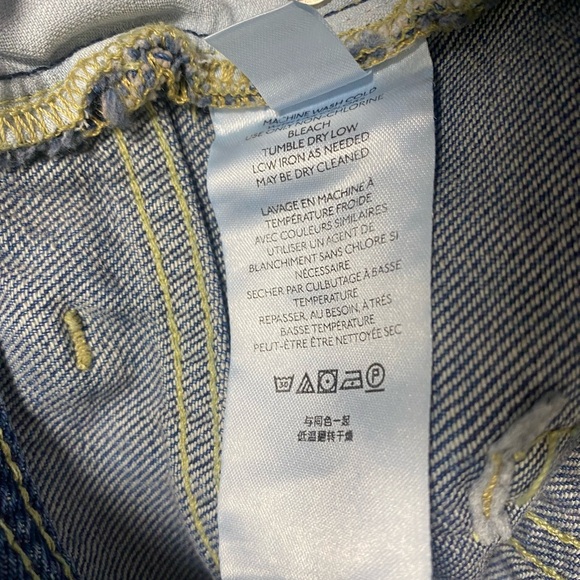 Free People Distressed Hem Maggie Sequoia Blue Women's Jeans - Picture 7 of 9